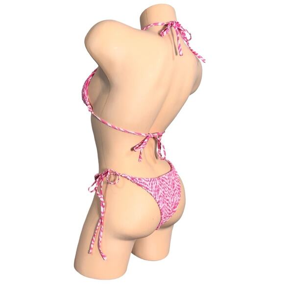 3 Piece Set Summer Haus Andy Triangle Top S & Tie Side Bottom S & L $230 - Picture 8 of 14